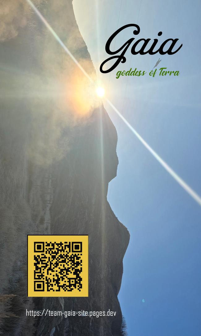 Gaia goddess of Terra calling card